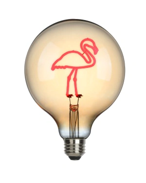 Flamingo pink LED filament - bulb