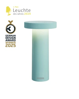 VOLUME - Turquoise, rechargeable table lamp