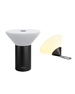 MIKONO - black, rechargeable table and pendant light