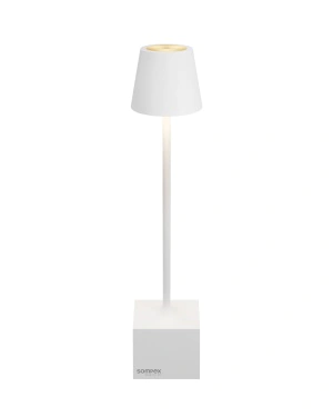 DAVE - white, rechargeable table lamp