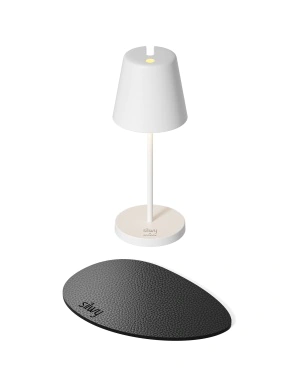 PORTOFINO - white, rechargeable table lamp