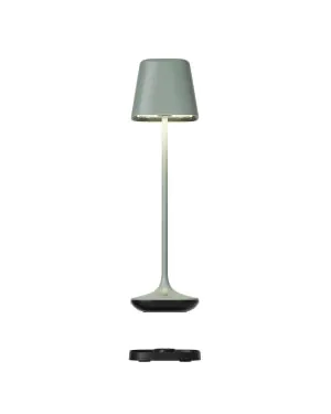 CAPRI - Lampe de table à accumulateur RGB, vert olive