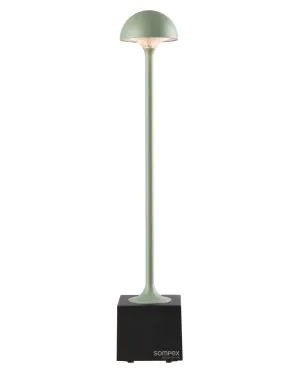 FLORA - Lampe de table d'extérieur, vert olive