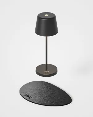 MONACO - noir, lampe de table à accu